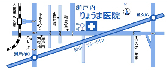 瀬戸内りょうま医院　地図